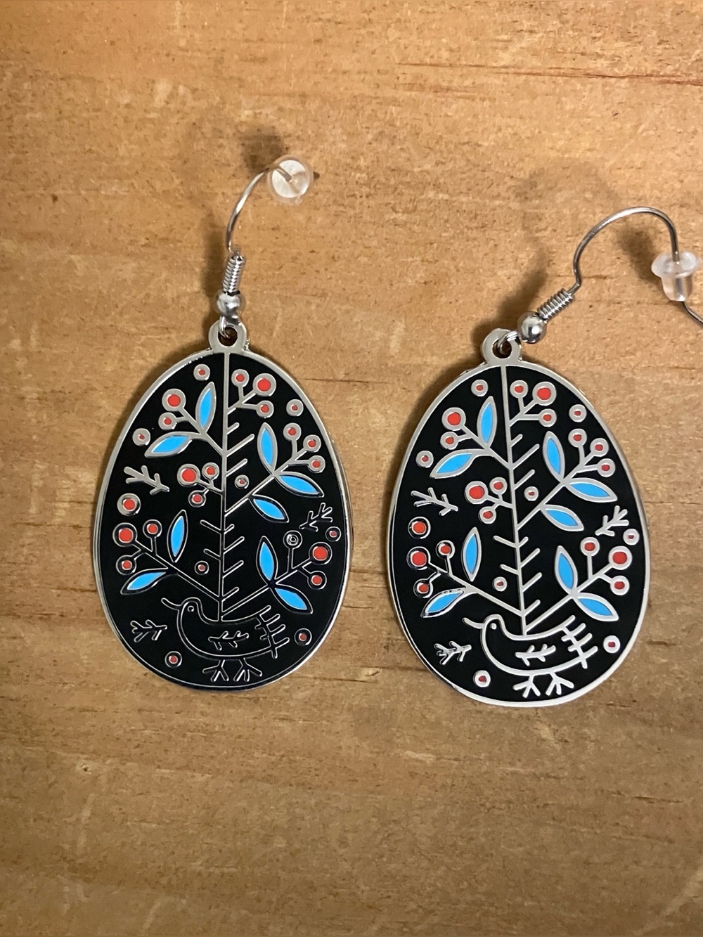 Ukrainian Easter Egg earrings, artist VikaVita, folk art